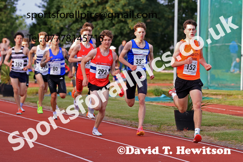 Jimmy Hedley 800 metres, 2026 NEGP 2, Monkton Stadium, Wednesday, May 27th. Photo: David T. Hewitson/Sports for All Pics